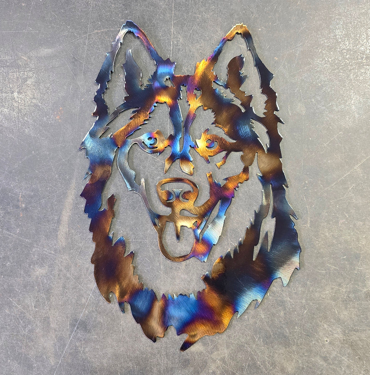 Husky Metal Wall Art