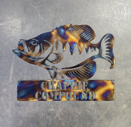 Crappie Metal Wall Art