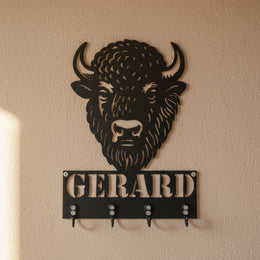 Bison Key & Leash Hanger
