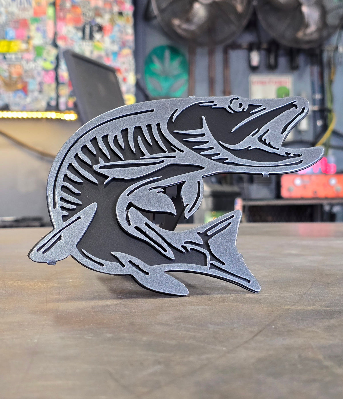 Muskie Metal Hitch Cover
