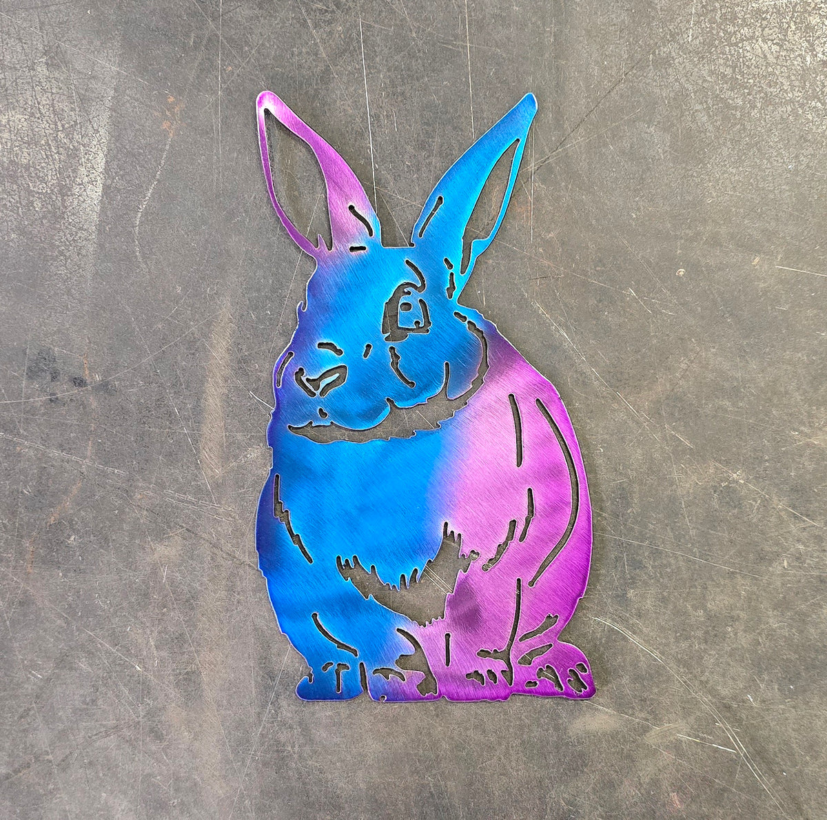 Rabbit Metal Wall Art