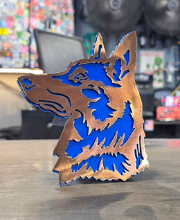 Belgian Malinois Metal Hitch Cover