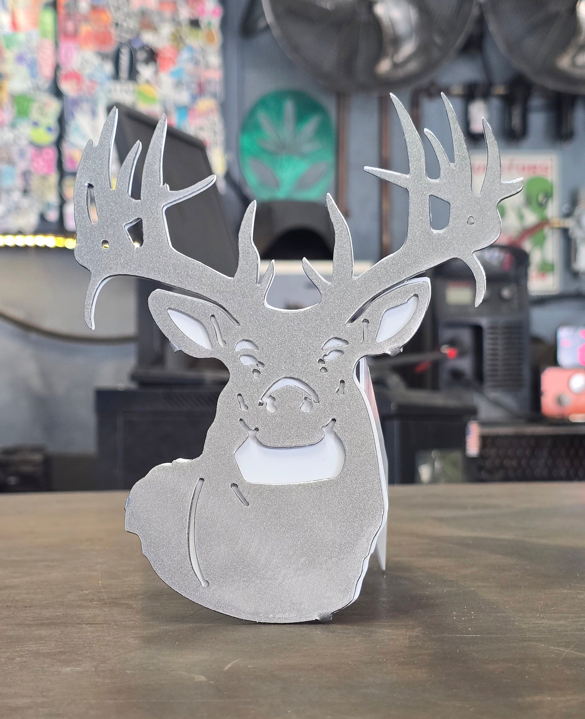 White-Tailed Deer Metal Hitch Cover #2