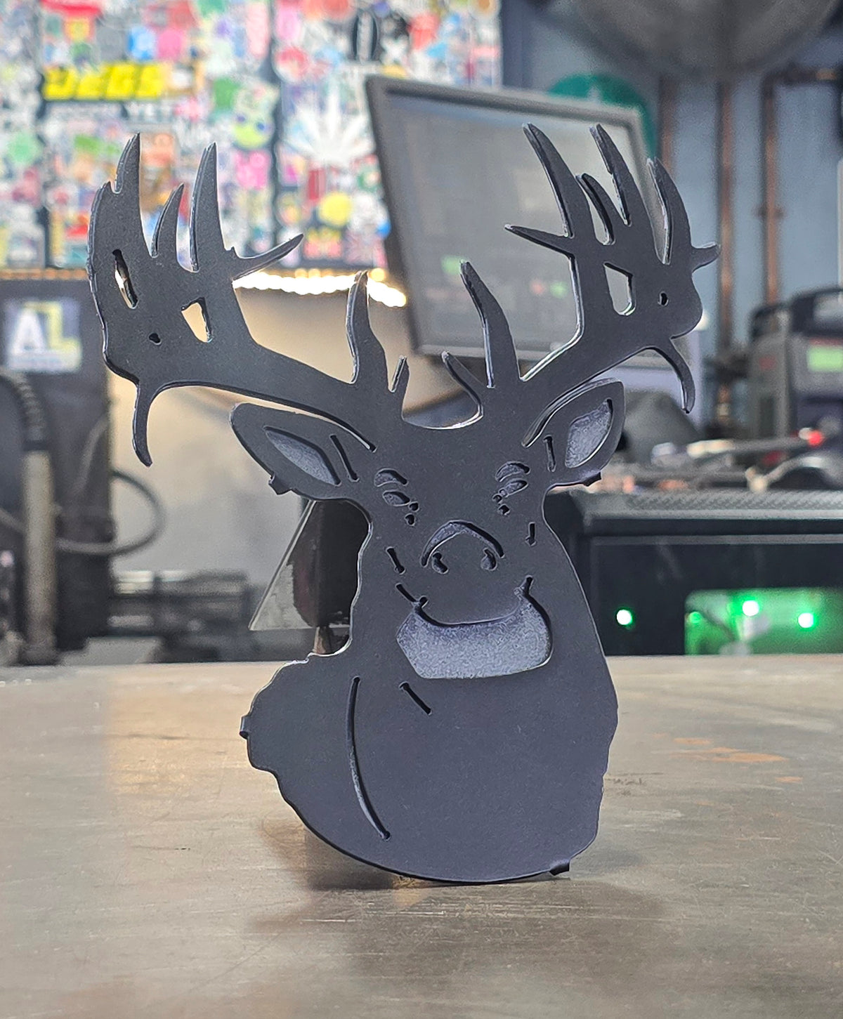 White-Tailed Deer Metal Hitch Cover #2