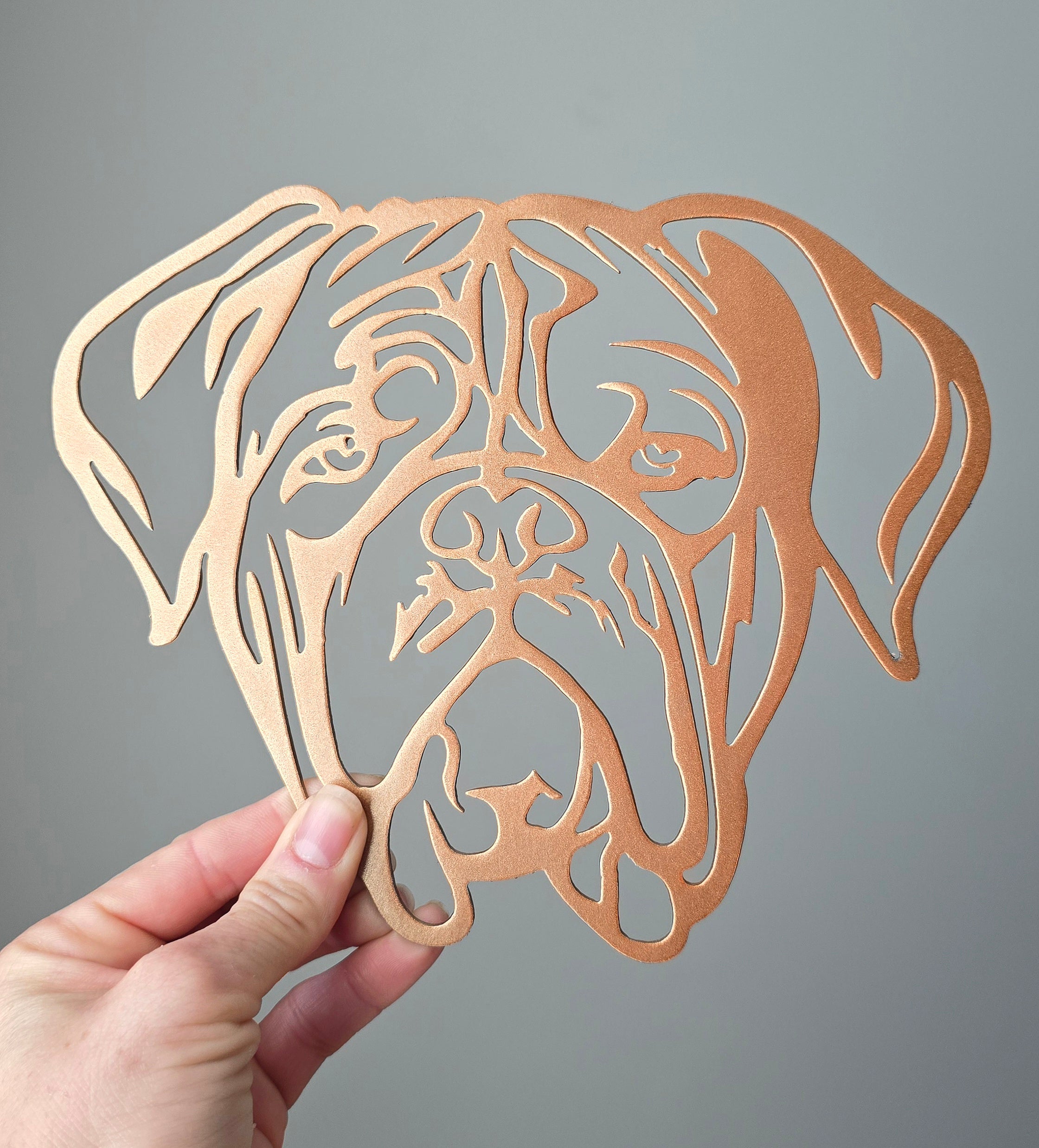 Dogue de Bordeaux (French Mastiff) Metal Wall Art