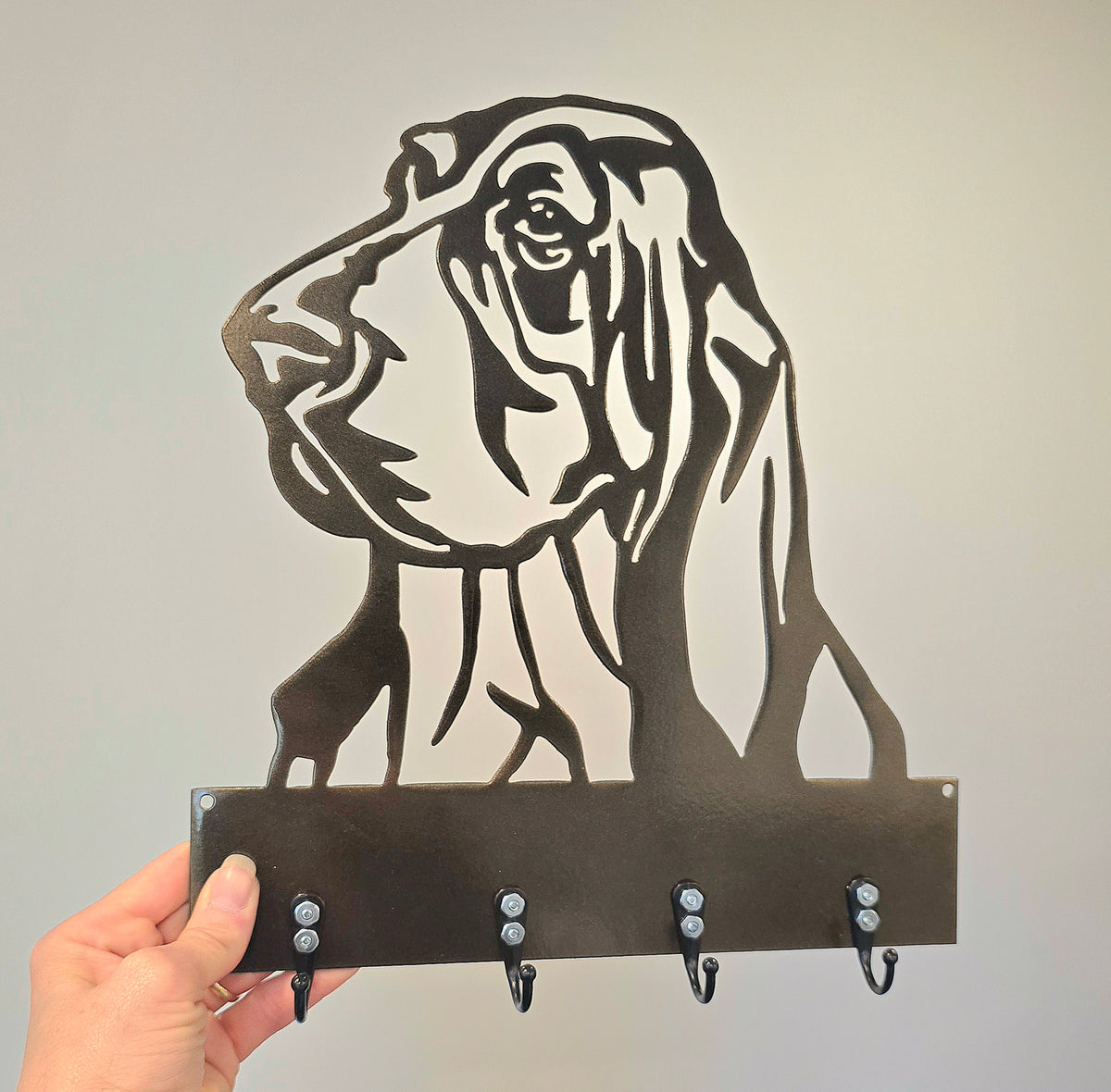 Basset Hound Key & Leash Hanger