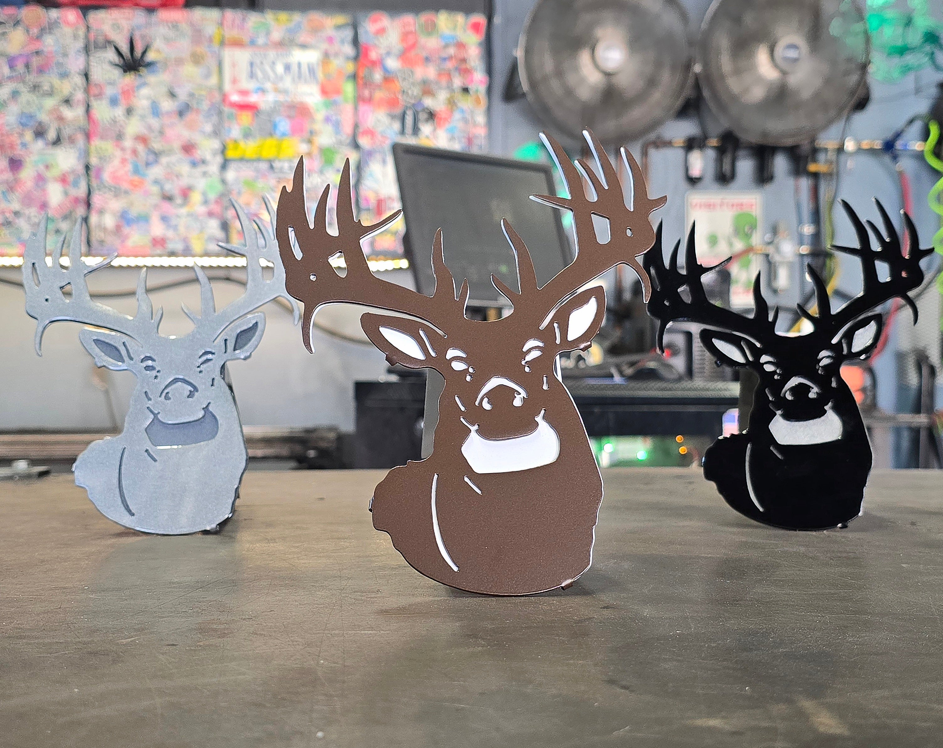 White-Tailed Deer Metal Hitch Cover #2