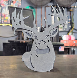 White-Tailed Deer Metal Hitch Cover
