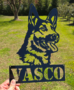 German Shepherd Metal Wall Art