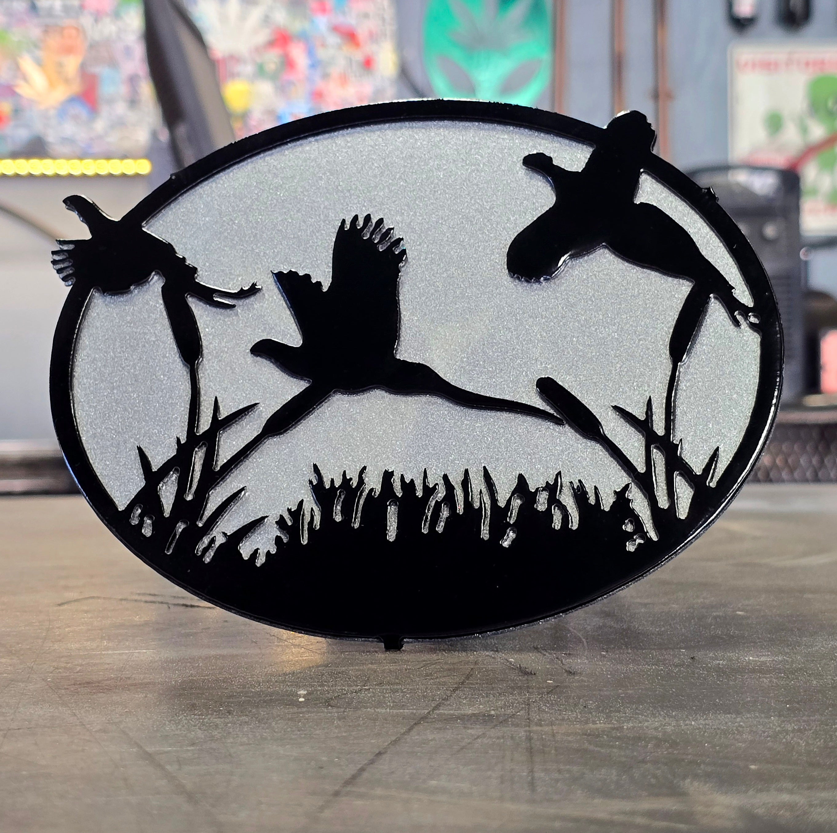 Pheasants Metal Hitch Cover