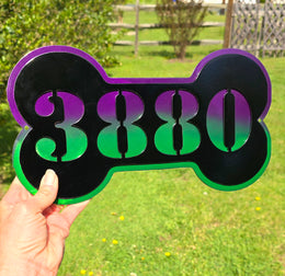 Dog Bone Personalized Metal Sign