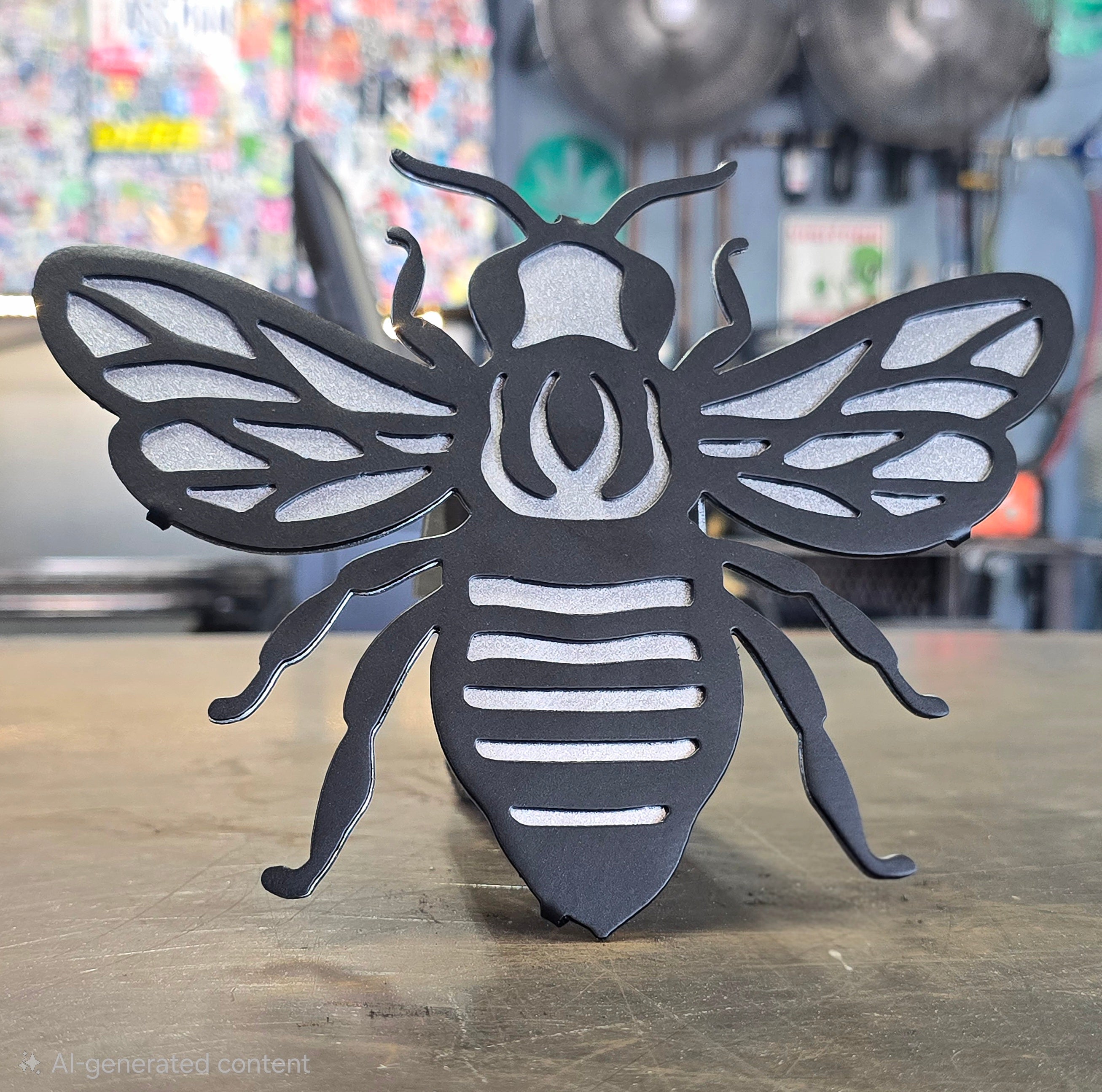 Bee Metal Hitch Cover