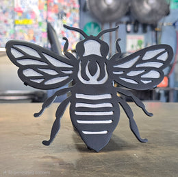 Bee Metal Hitch Cover made from powder coated steel