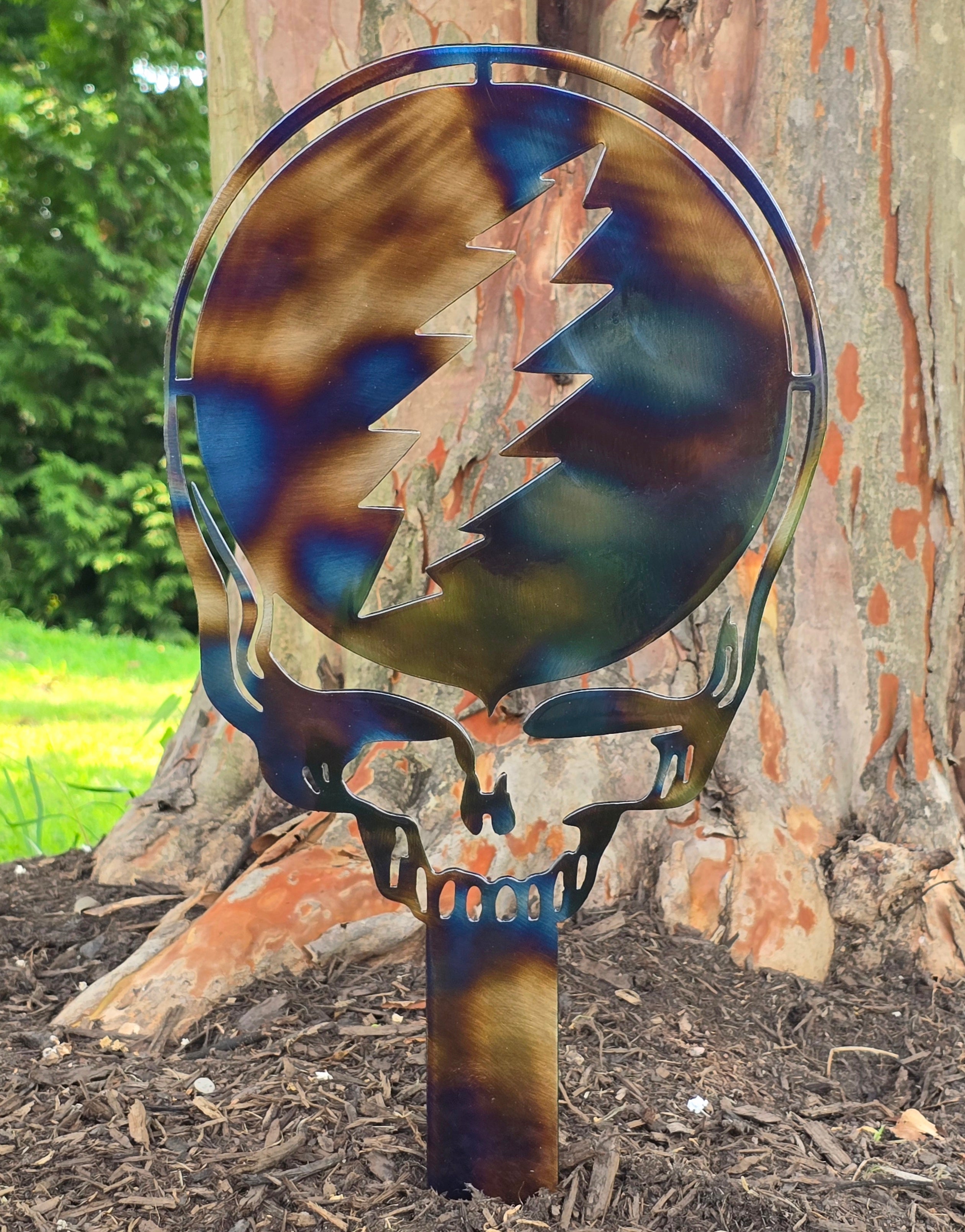 Grateful Dead Stealie Garden Stake