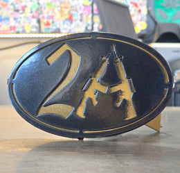Second Amendment Metal Hitch Cover