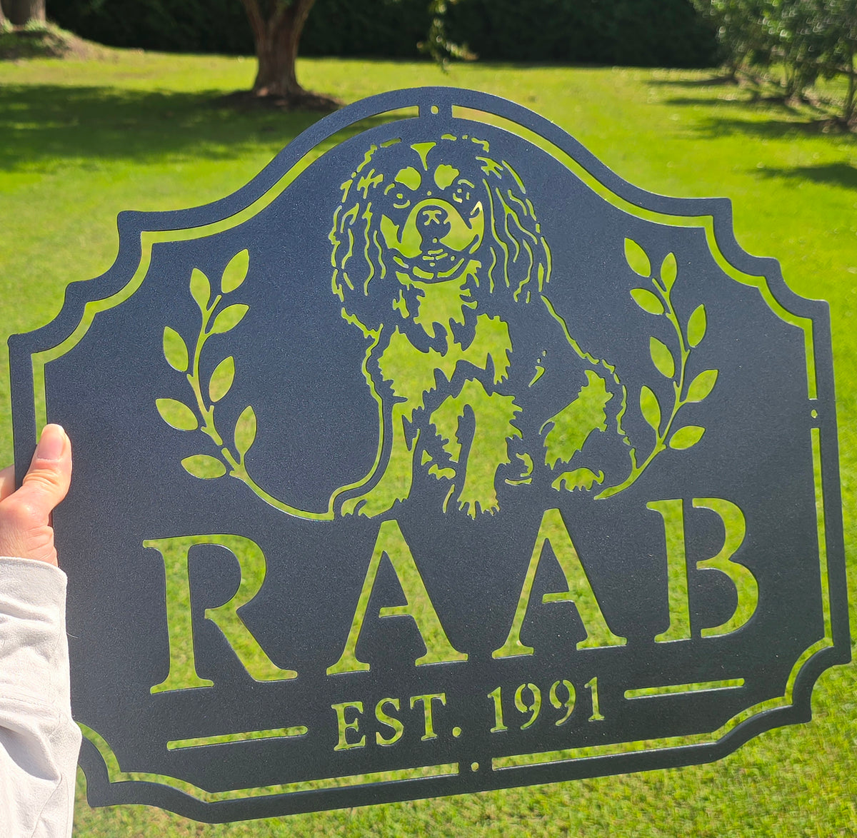 Custom Metal Dog Signs