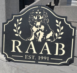 Custom Metal Dog Signs