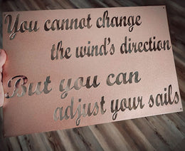 Adjust Your Sails Metal Wall Art