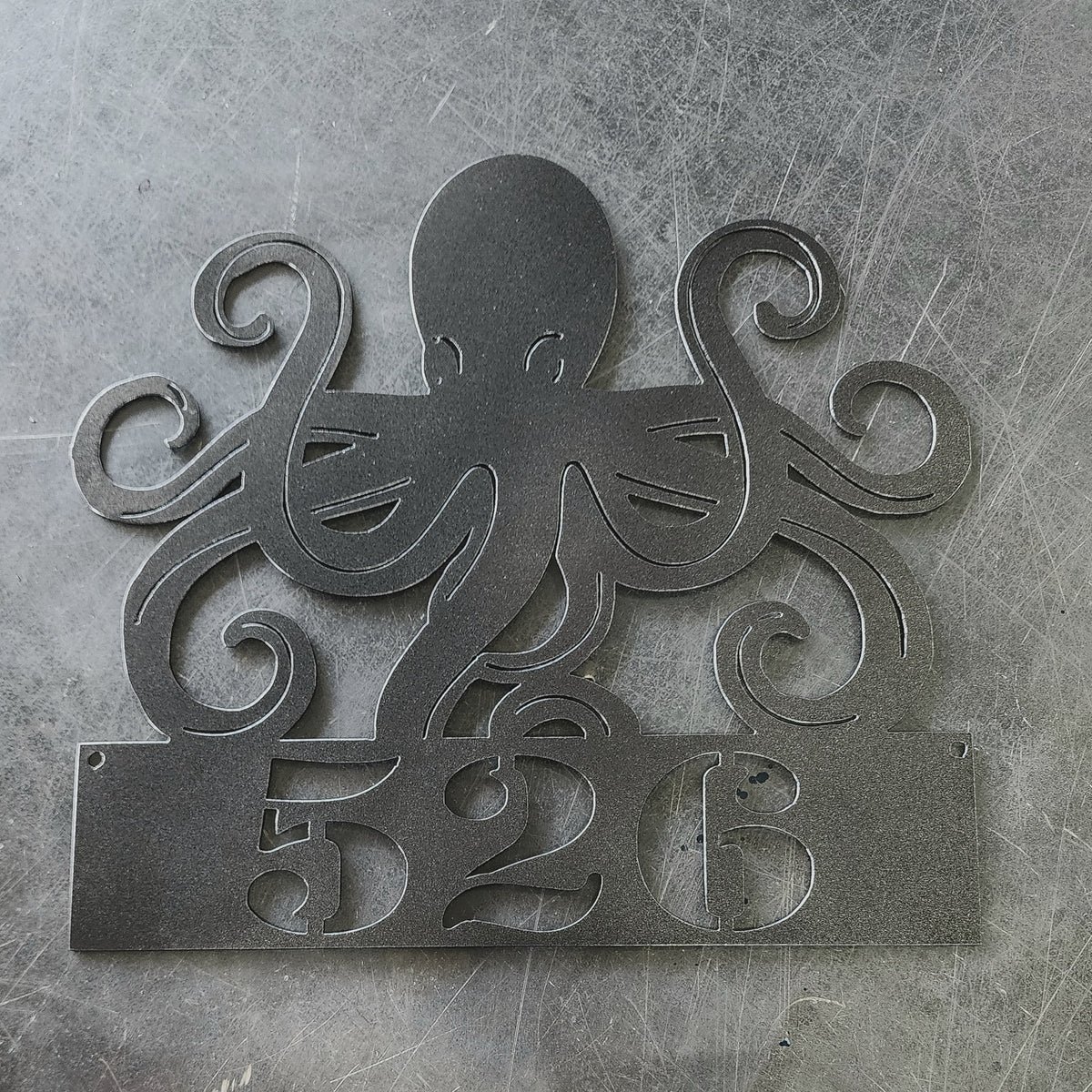 Octopus Personalized Metal Sign