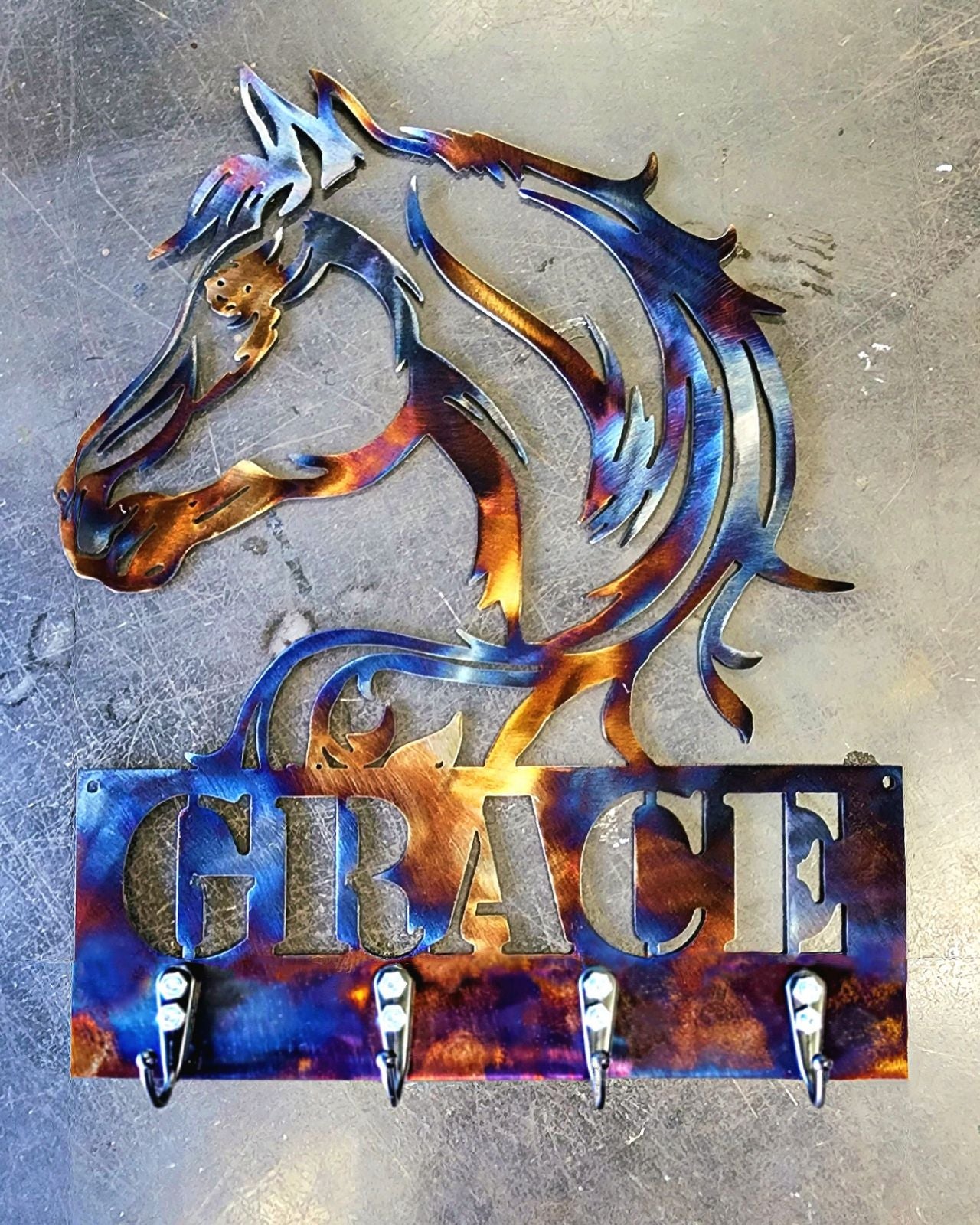 Horse #1 Key & Leash Hanger