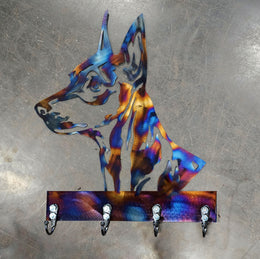 Miniature Pinscher Key & Leash Hanger