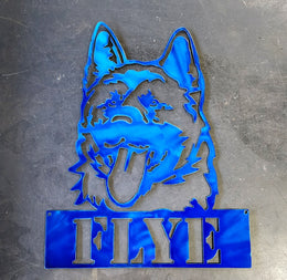 Akita Metal Wall Art