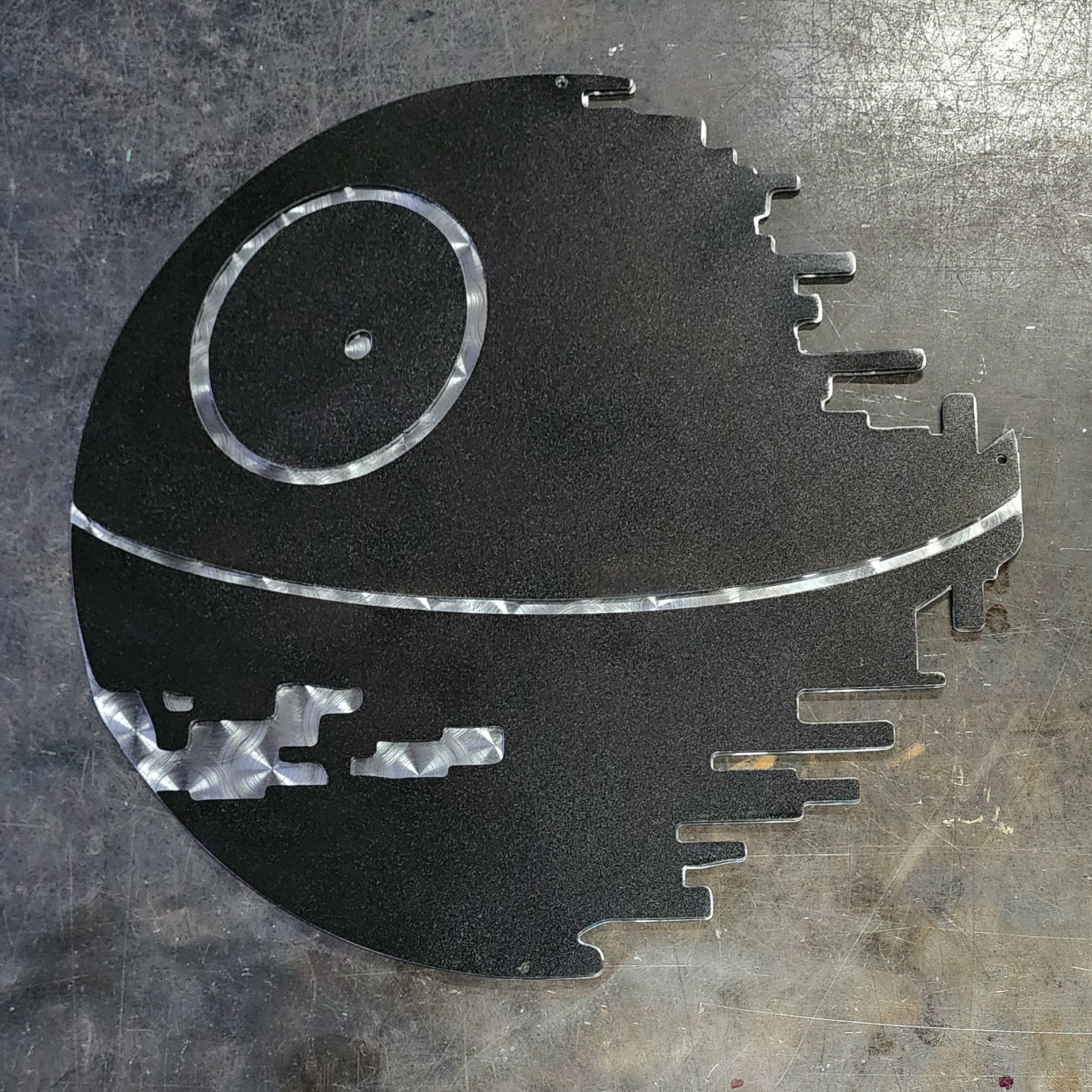 Death Star Metal Wall Art