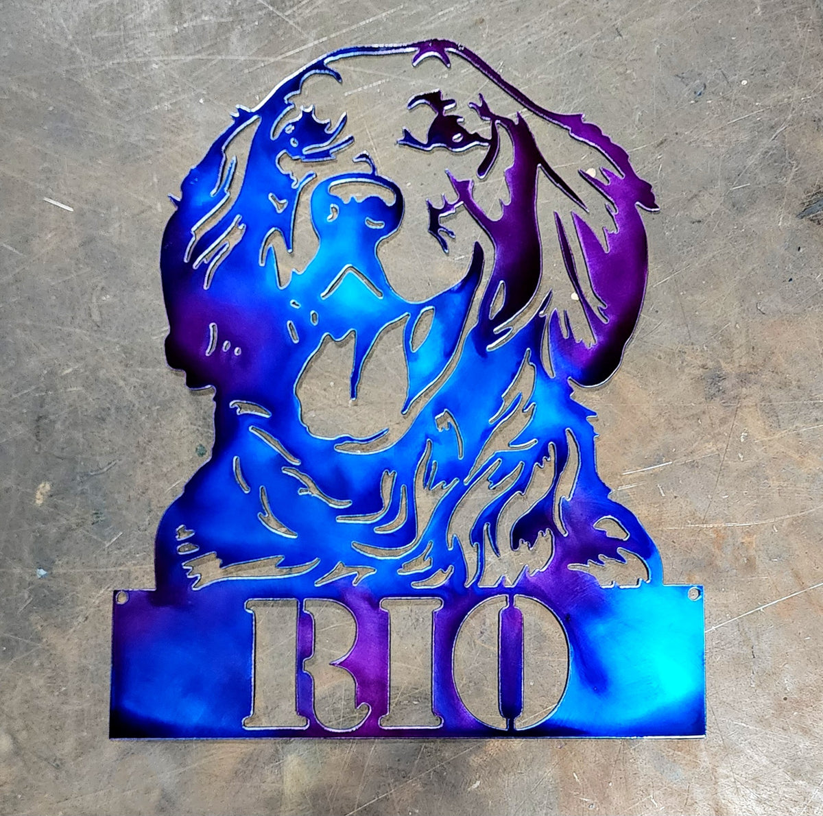 Golden Retriever Metal Wall Art #2
