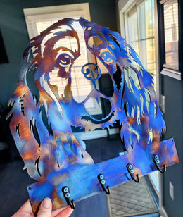 Cavalier King Charles Key & Leash Hanger