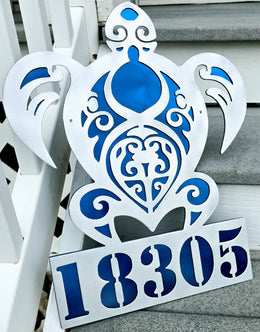Sea Turtle Personalized Metal Sign