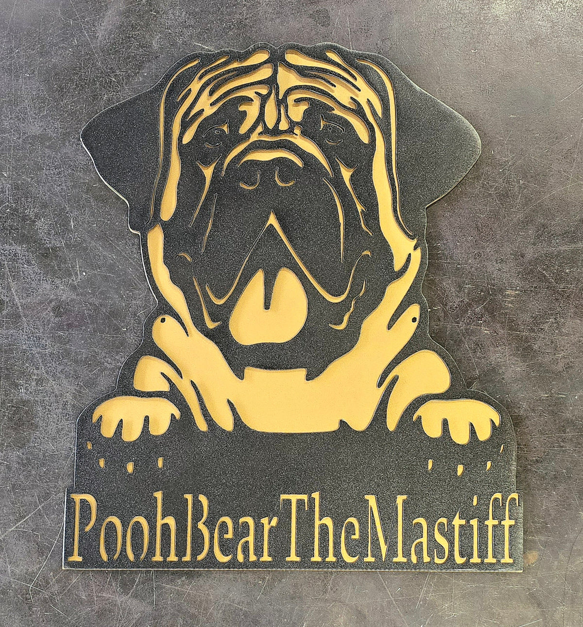 Mastiff Metal Wall Art
