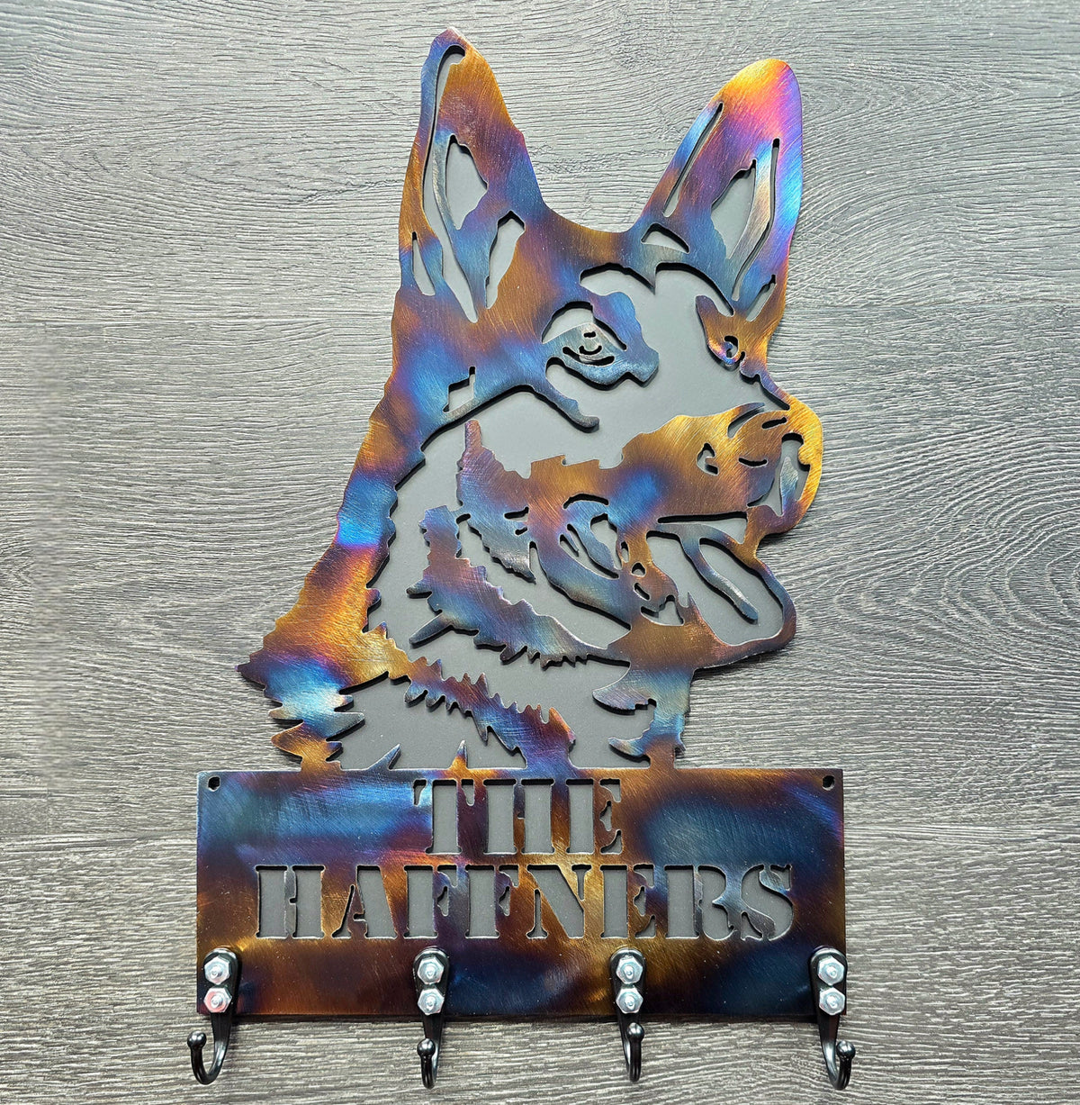German Shepherd Key & Leash Hanger