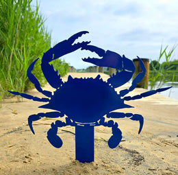Blue Crab Garden Stake