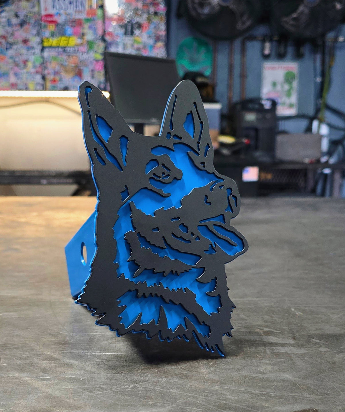 German Shepherd Metal Hitch Cover #1