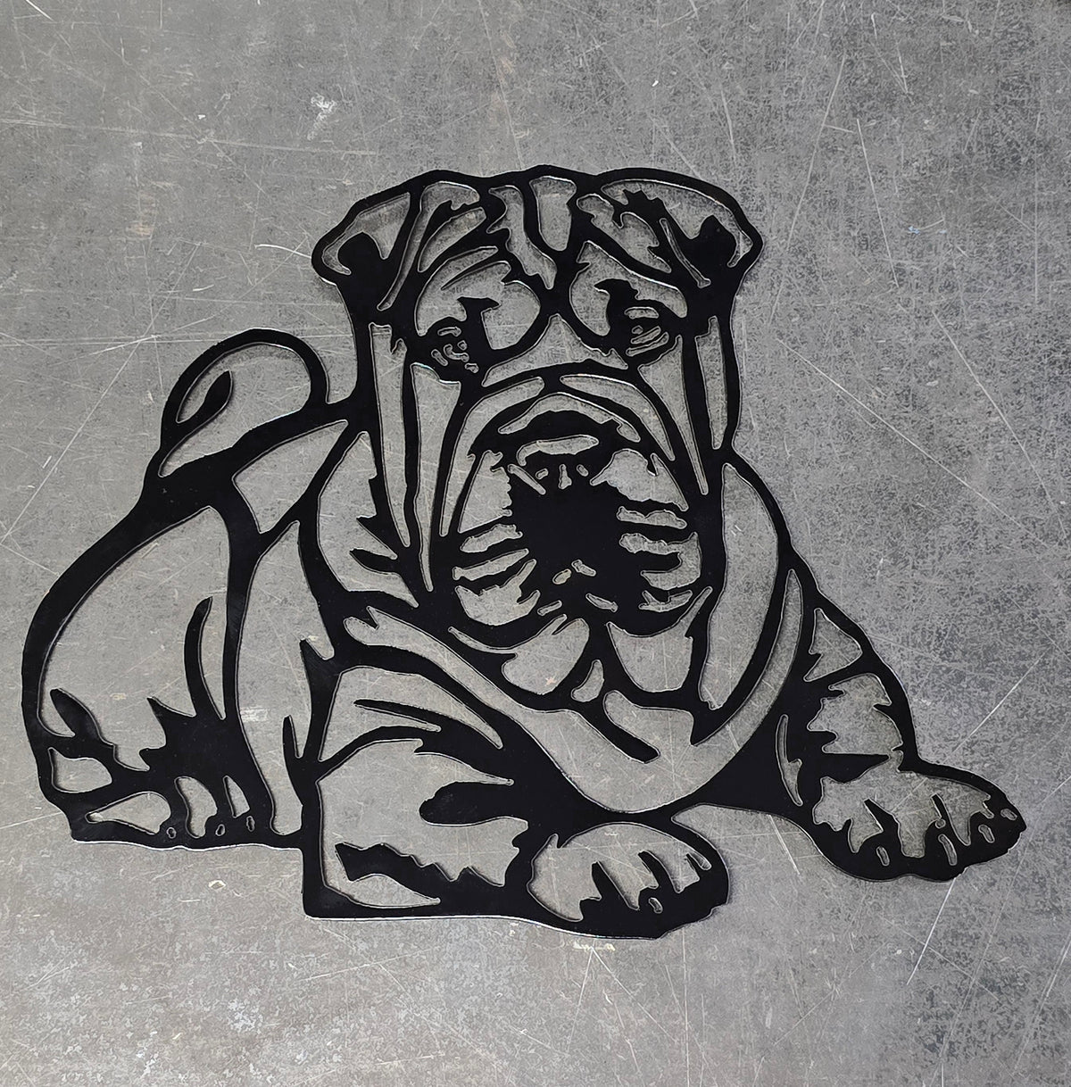 Shar Pei Metal Wall Art