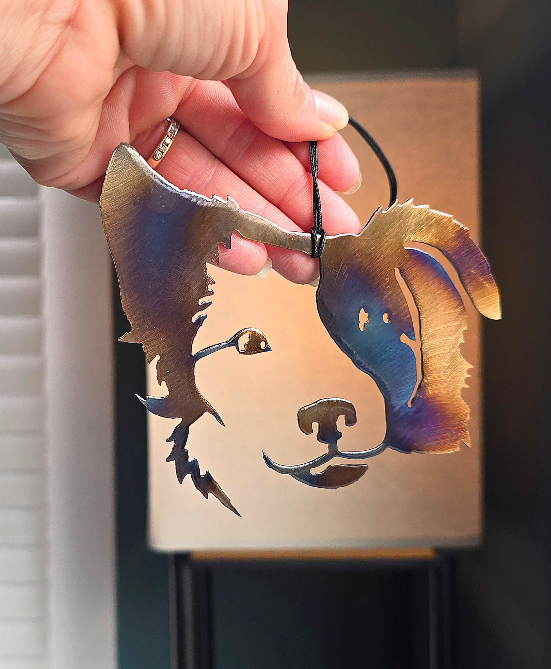 Border Collie Ornament #1