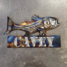 Striped Bass (Rockfish) Metal Wall Art