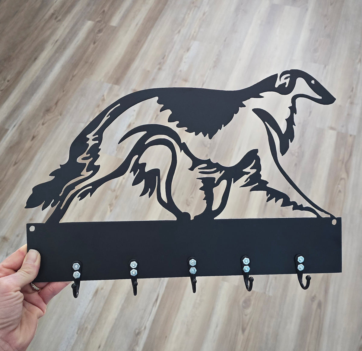 Borzoi Key & Leash Hanger