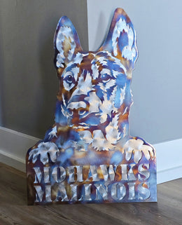 Belgian Malinois Metal Wall Art