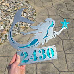 Mermaid Personalized Metal Sign