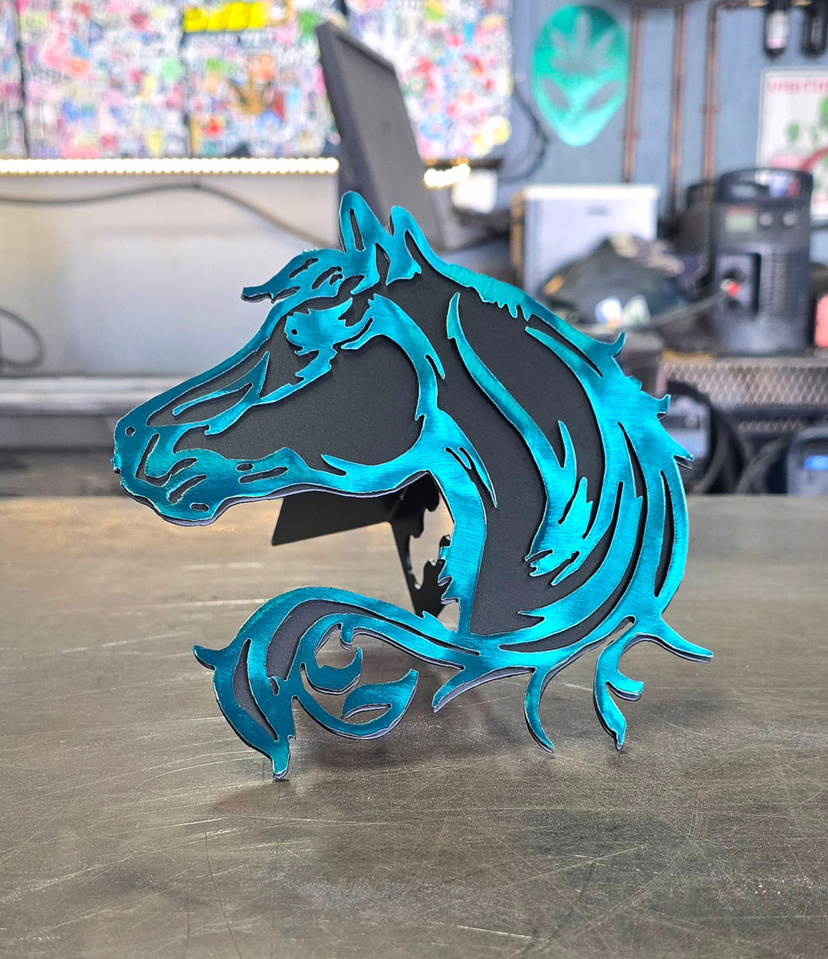 Horse Metal Hitch Cover #1
