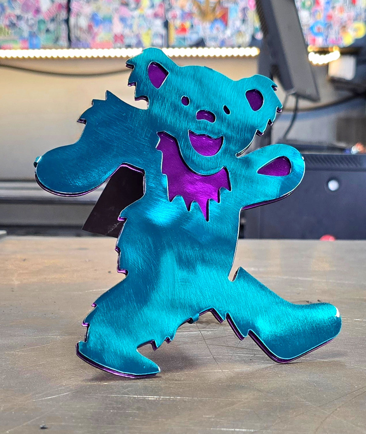 Dancing Bear Metal Hitch Cover