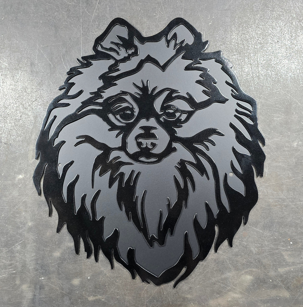 Pomeranian Metal Wall Art