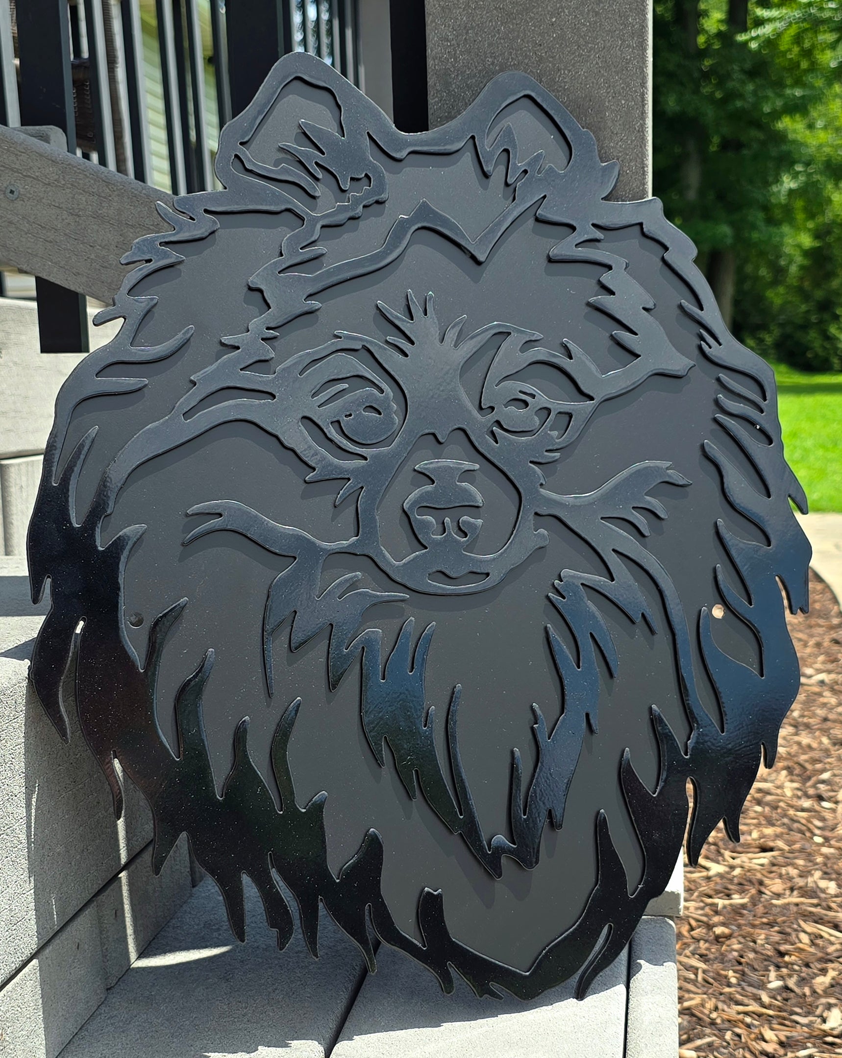 Pomeranian Metal Wall Art