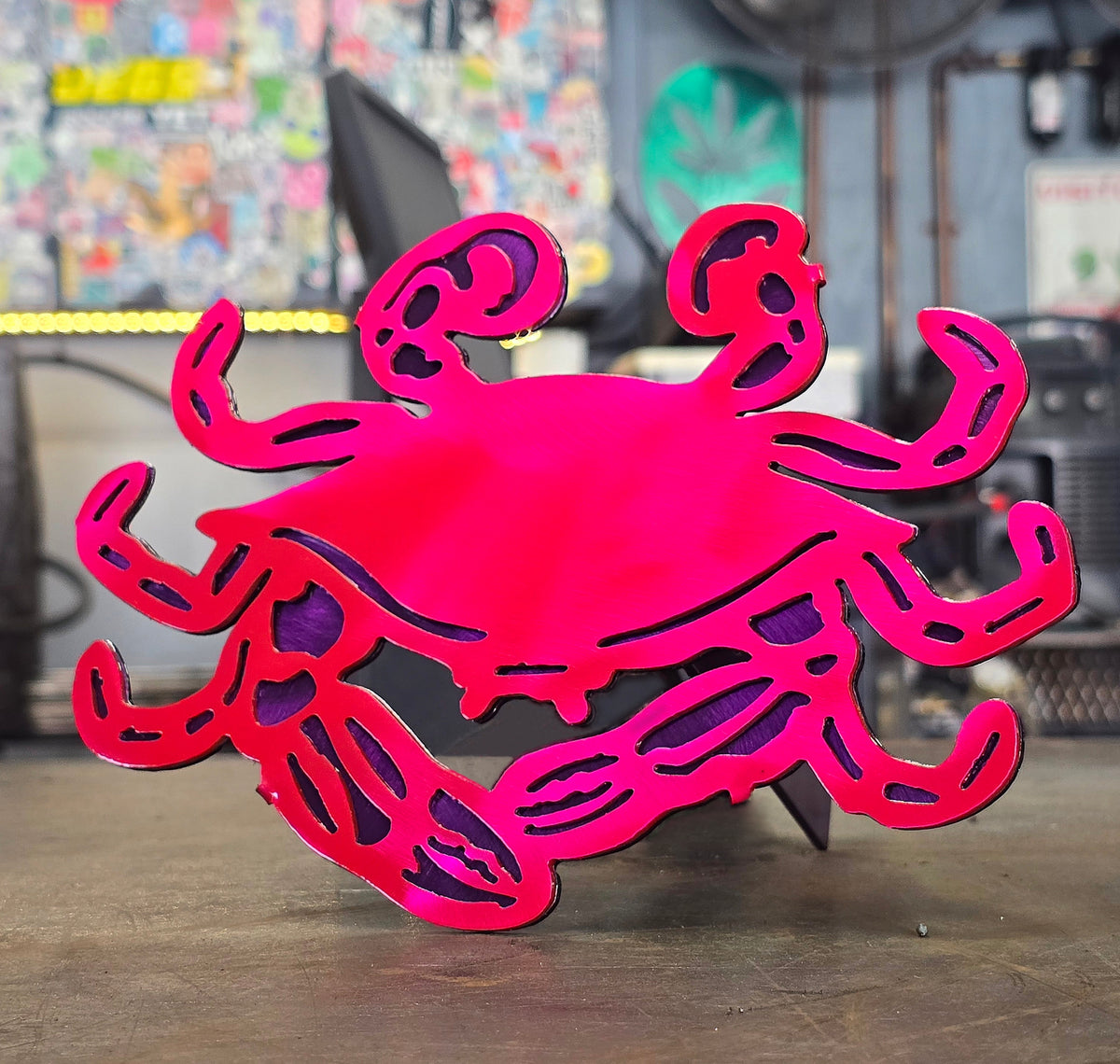 Blue Crab Metal Hitch Cover #1