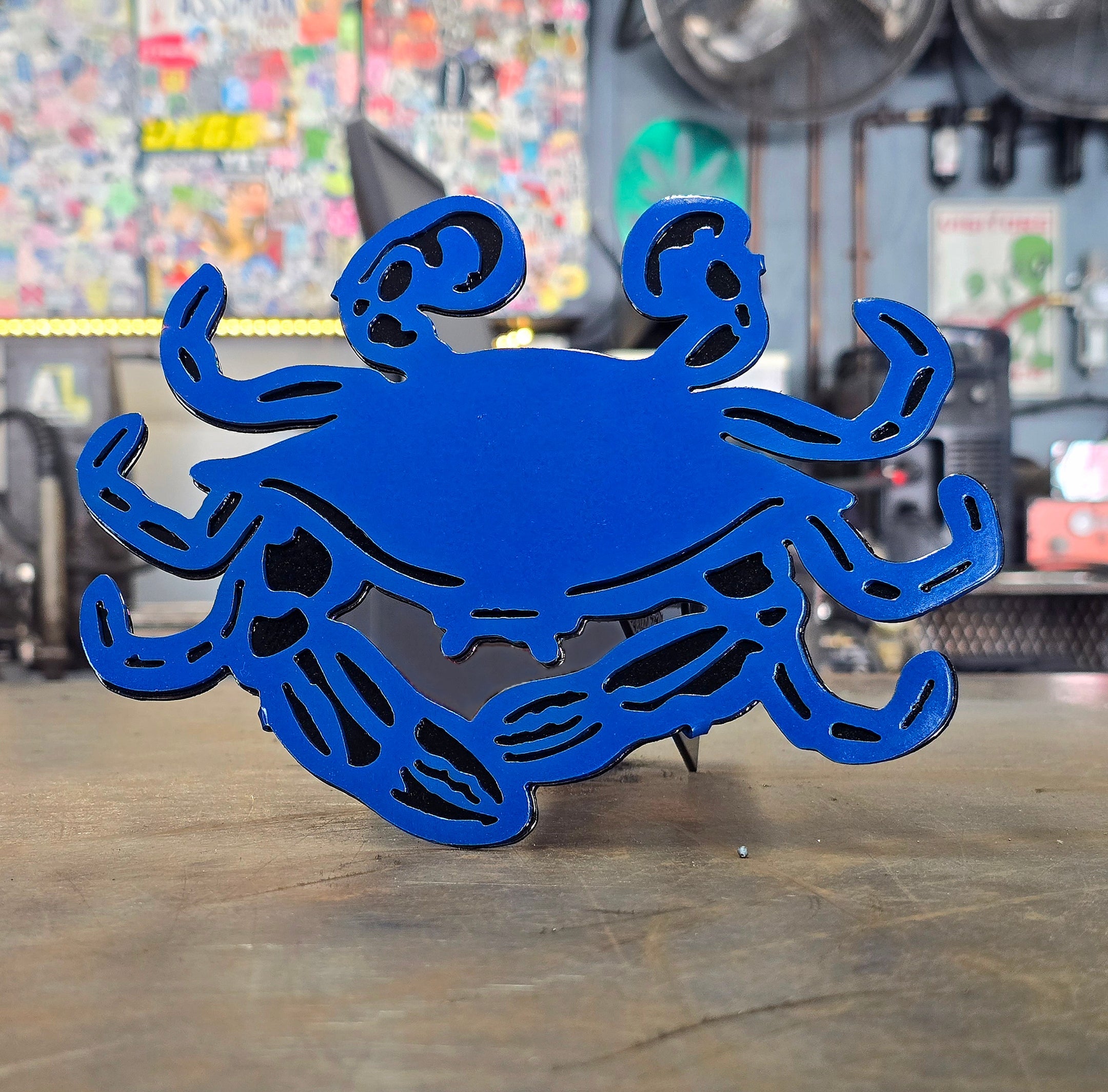 Blue Crab Metal Hitch Cover #1