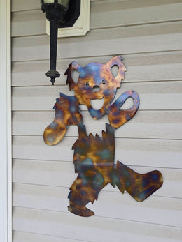 Grateful Dead Dancing Bear Metal Wall Art