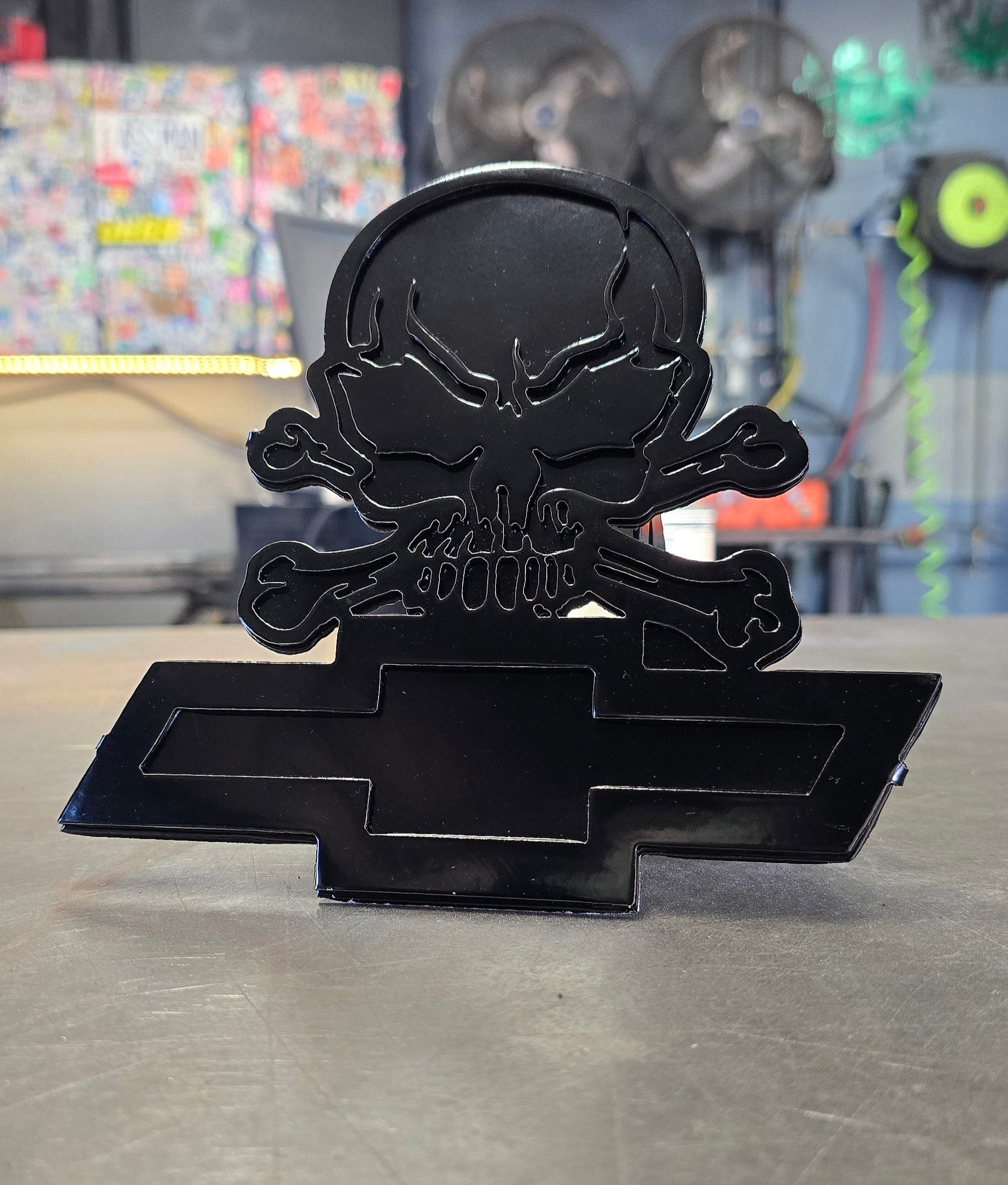 Chevy Skull Hitch Cover