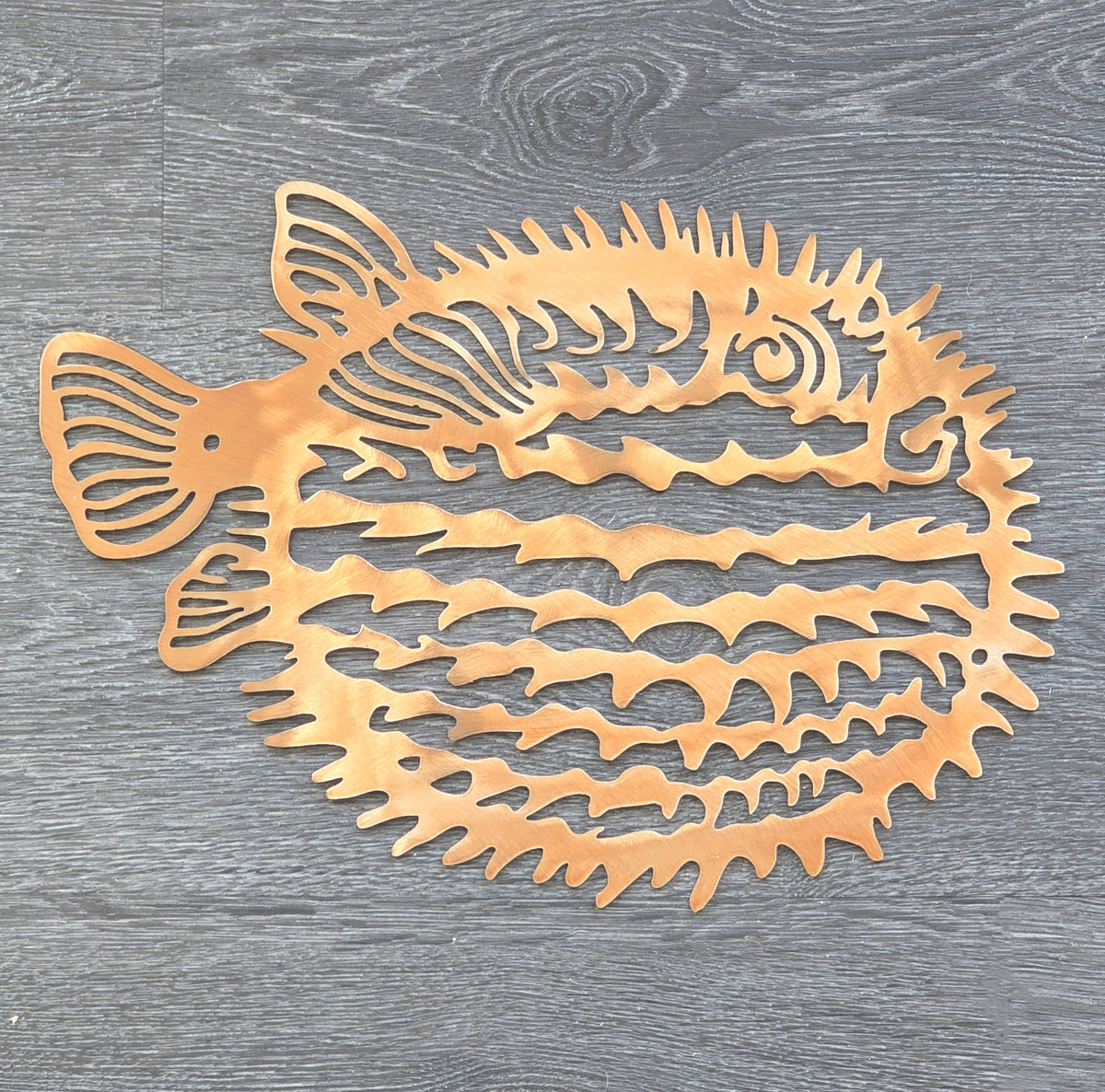 Pufferfish Metal Wall Art