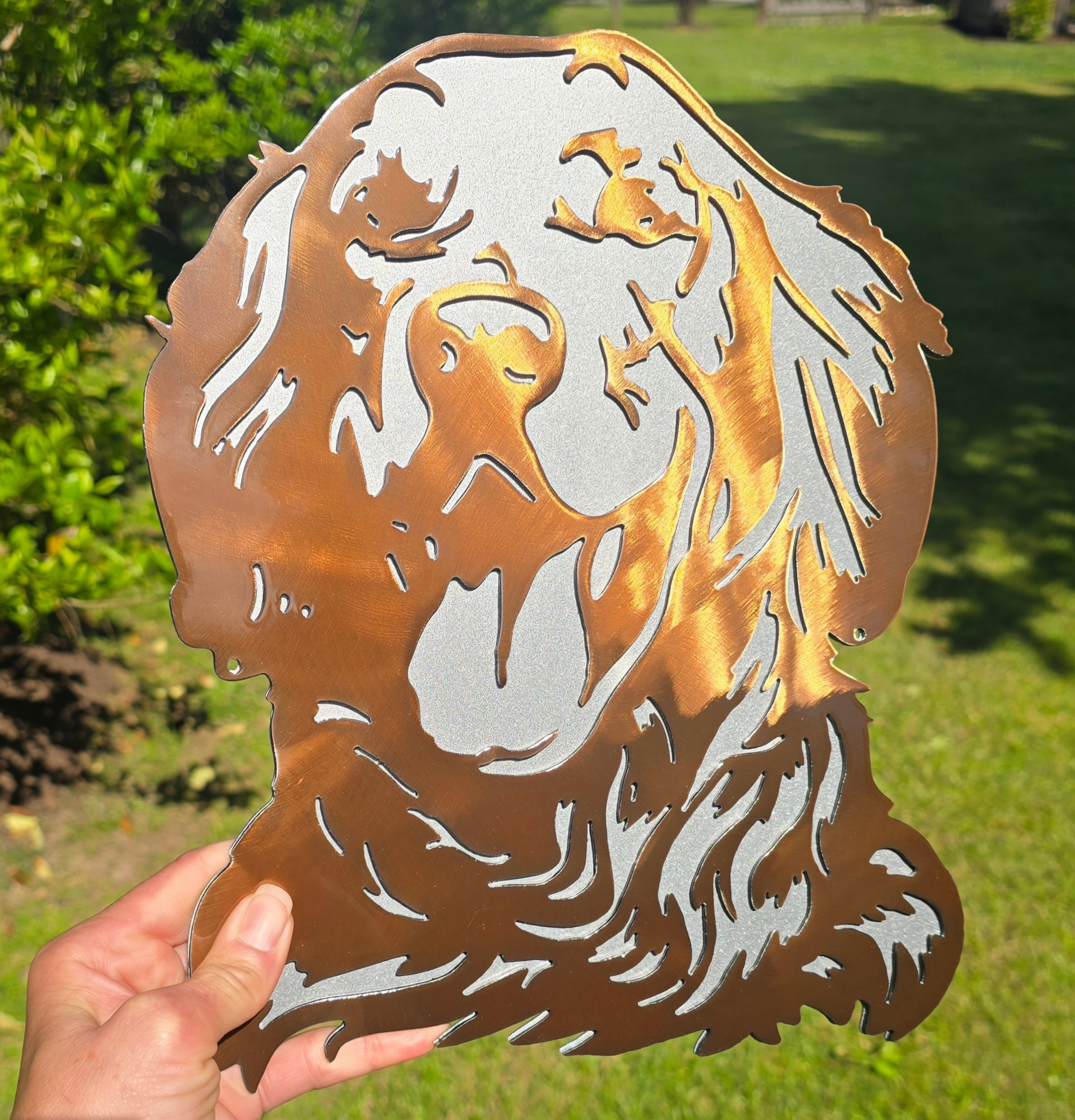 Golden Retriever Metal Wall Art #2